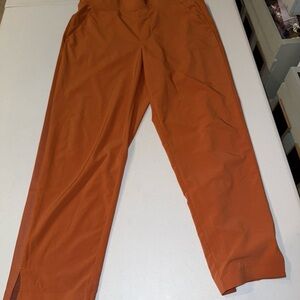 Athleta Straight Leg Pants in Rust Orange
